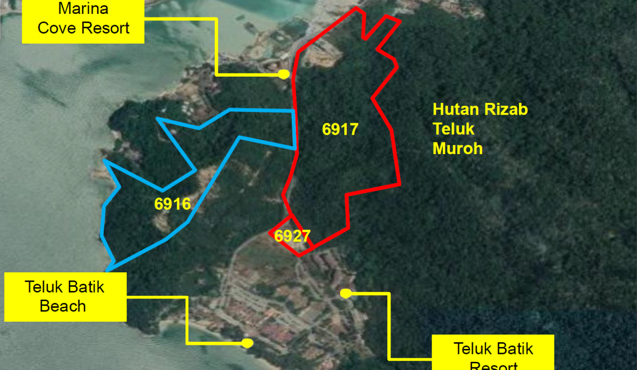 Teluk Balik Aerial Map View