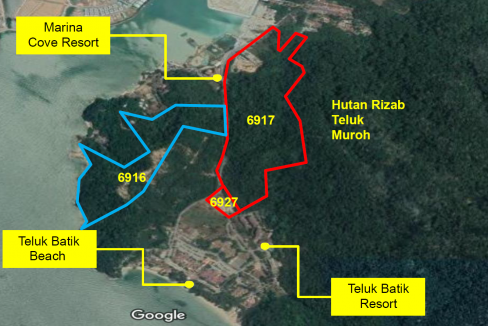 Teluk Balik Aerial Map View