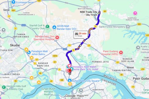 Location to JB-Ulu Tiram
