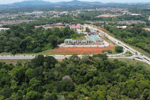 View from Plot A towards KotaSaS n Kuantan town