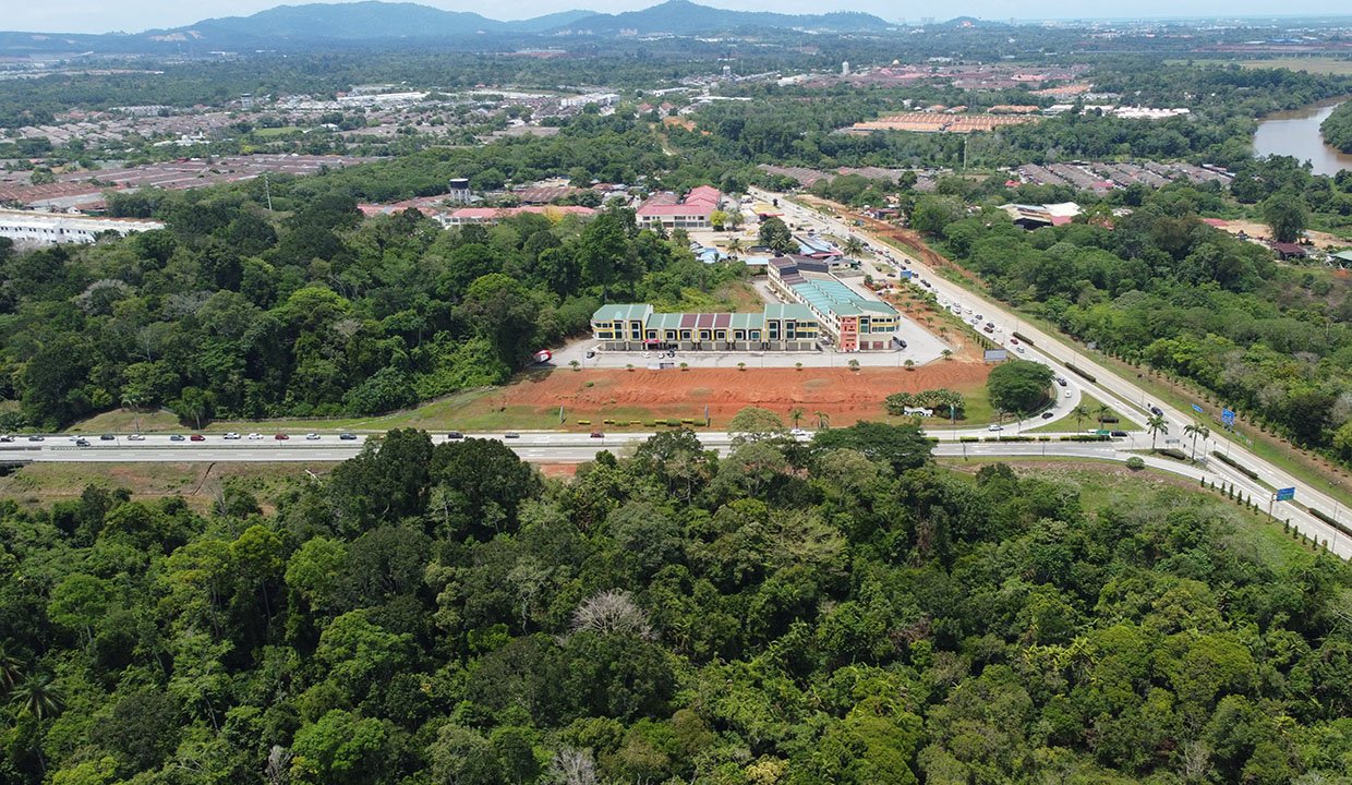 View from Plot A towards KotaSaS n Kuantan town